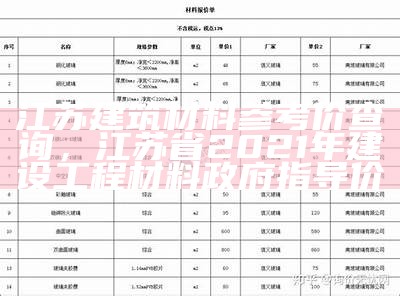 吉林建筑材料价格查询及供应信息，吉林省建设工程材料预算价格